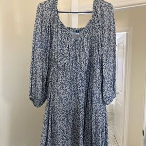 Blue Floral Print Old Navy Dress